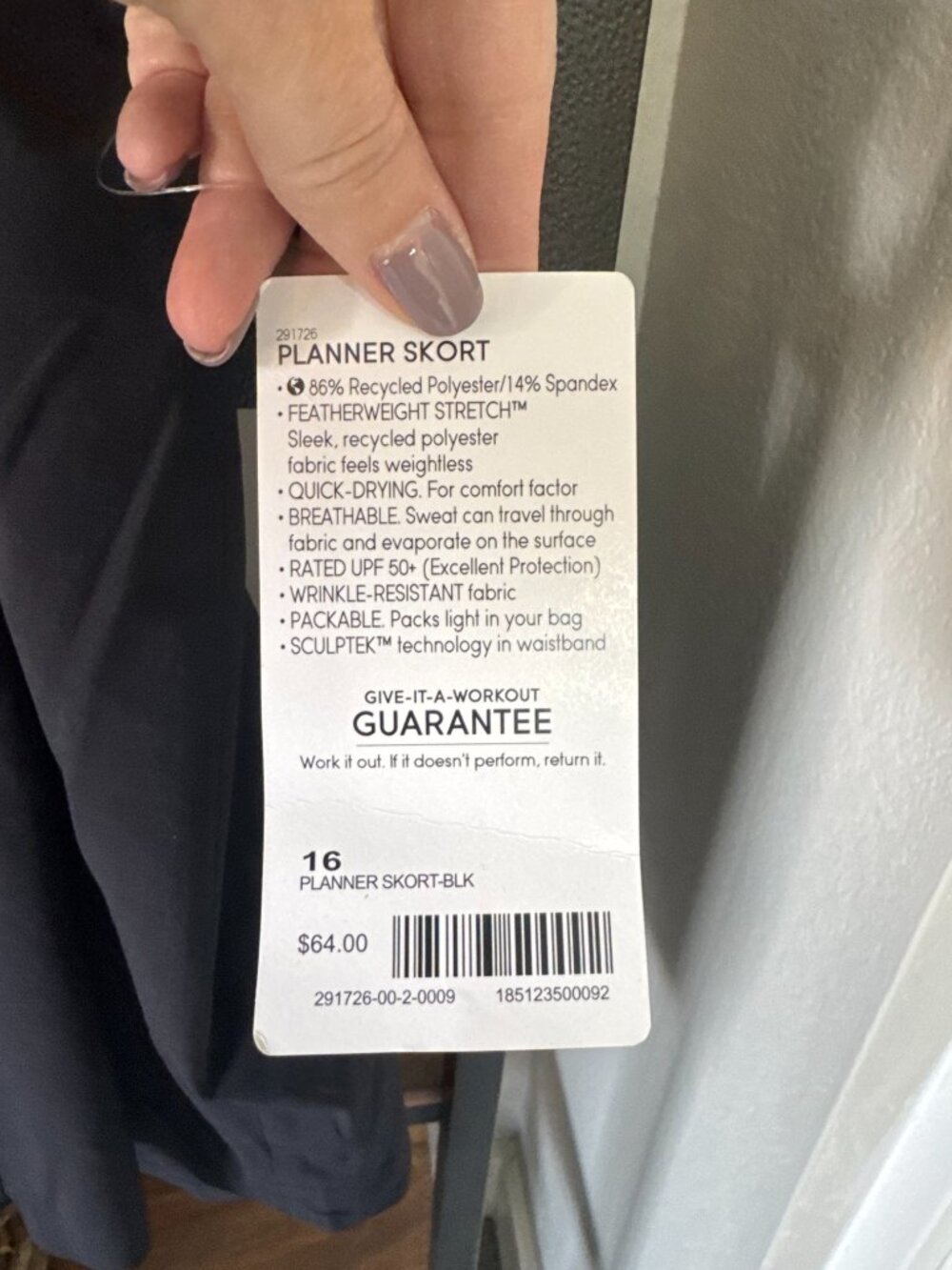 NWT - Athleta Planner Skort - Size 16 - Picture 4 of 5